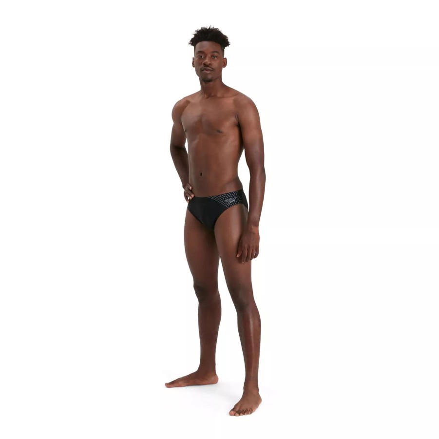 Szorty I Bokserki Kapielowe Meskie SPEEDO | Meskie Kapielowki Speedo Medley Logo 7Cm Brf Am 8-09739G692 Czarny