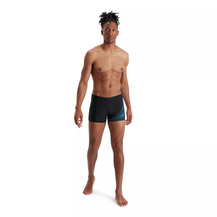 Szorty I Bokserki Kapielowe Meskie SPEEDO | Meskie Bokserki Kapielowe Speedo Medley Logo Asht Am 8-11354G814 Czarny