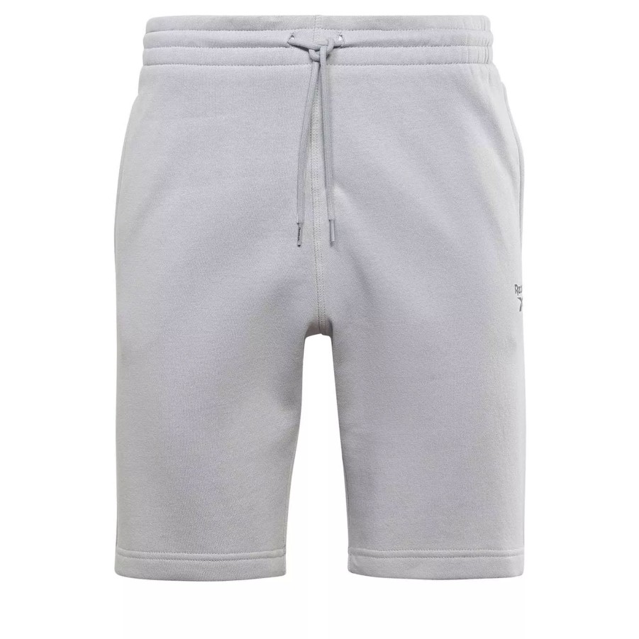 Krotkie Spodenki Meskie REEBOK | Meskie Spodenki Reebok Ri Left Leg Logo Short Hg4454 Szary