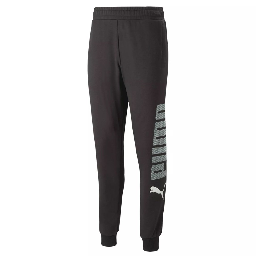 Spodnie Meskie PUMA | Meskie Spodnie Puma Ess+ Logo Lab Sweatpants Tr Cl 67337601 Czarny