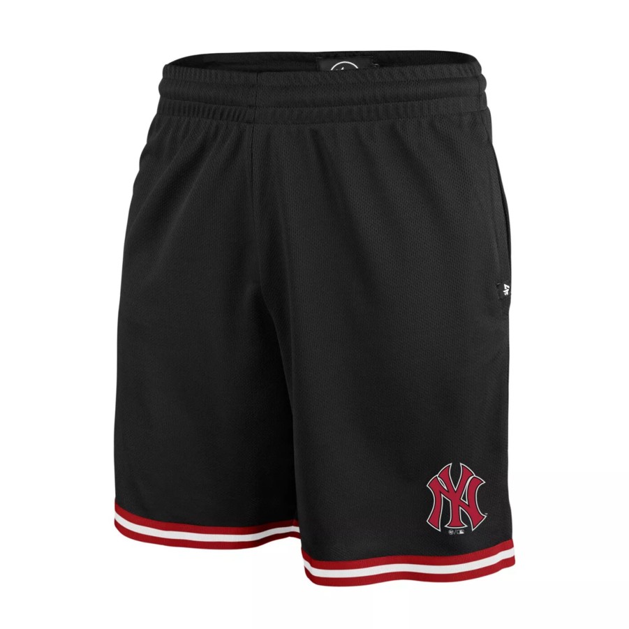 Krotkie Spodenki Meskie 47 | Meskie Spodenki 47 Mlb New York Yankees Back Court 47 Grafton Shorts Bb017Pembgs553900Jk Czarny