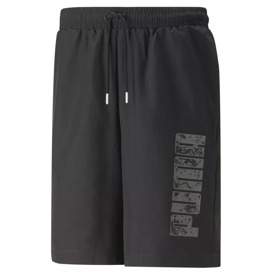 Krotkie Spodenki Meskie PUMA | Meskie Spodenki Puma Puma Power Woven Shorts 9 67340001 Czarny