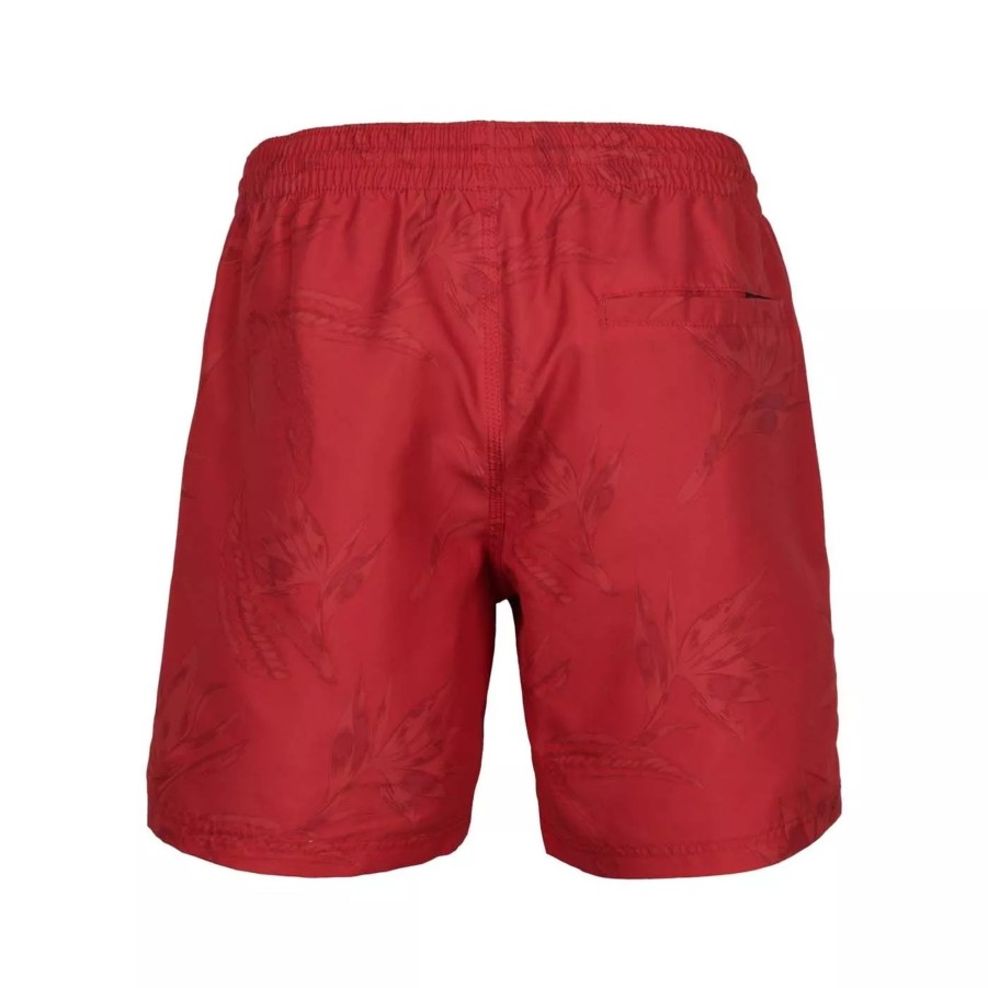 Szorty I Bokserki Kapielowe Meskie O'NEILL | Meskie Szorty O'Neill Cali Floral Shorts 2800045-33012 Czerwony