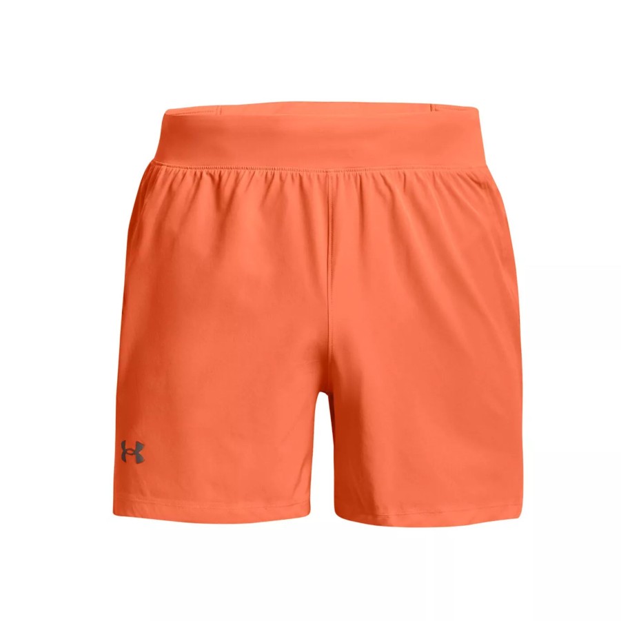 Krotkie Spodenki Meskie UNDER ARMOUR | Meskie Spodenki Under Armour Launch Elite 5'' Short 1376509-866 Pomaranczowy