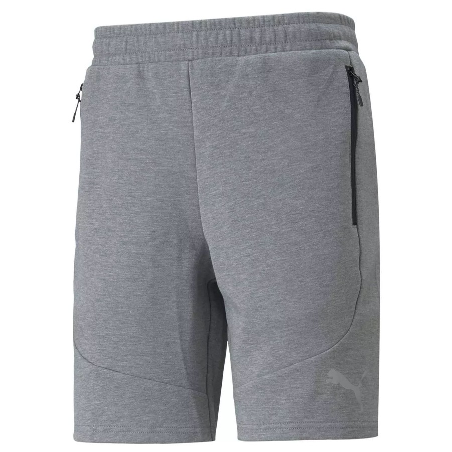 Krotkie Spodenki Meskie PUMA | Meskie Spodenki Puma Evostripe Shorts 8" Dk Medium Gray Heath 84740303 Szary