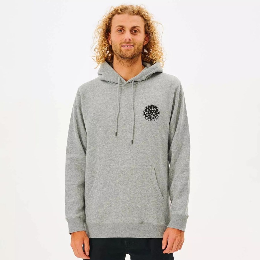 Bluzy Meskie RIP CURL | Meska Bluza Rip Curl Wetsuit Icon Hood Cfegm9_85 Szary