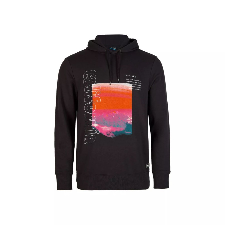 Bluzy Meskie O'NEILL | Meska Bluza O'Neill Cali Mountains Hoodie 2750031-19010 Czarny