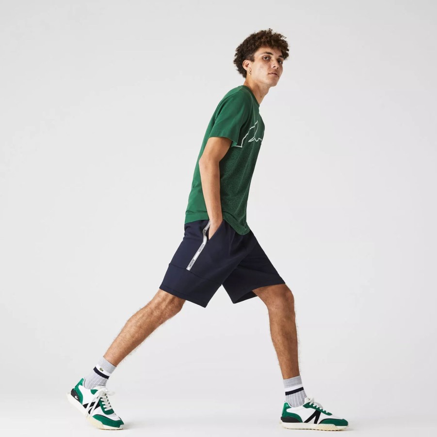 Krotkie Spodenki Meskie LACOSTE | Meskie Spodenki Lacoste Shorts Gh1201.166 Granatowy