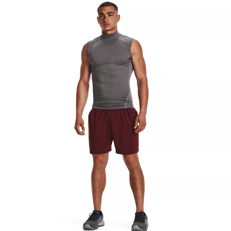 Krotkie Spodenki Meskie UNDER ARMOUR | Meskie Spodenki Under Armour Ua Woven Graphic Shorts 1370388-690 Czerwony