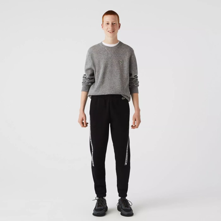 Spodnie Meskie LACOSTE | Meskie Spodnie Lacoste Tracksuits & Track Trousers Xh9888.031 Czarny