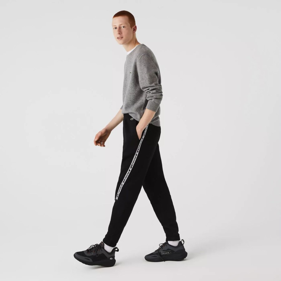 Spodnie Meskie LACOSTE | Meskie Spodnie Lacoste Tracksuits & Track Trousers Xh9888.031 Czarny