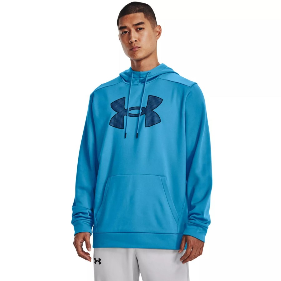 Bluzy Meskie UNDER ARMOUR | Meska Bluza Under Armour Ua Armour Fleece Big Logo Hd 1373352-419 Niebieski