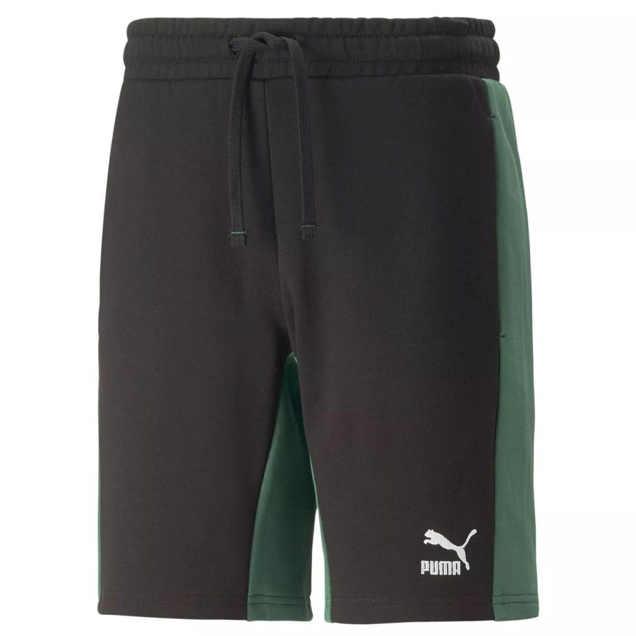 Krotkie Spodenki Meskie PUMA | Meskie Spodenki Puma Classics Block Shorts 8" Tr 53816801 Czarny