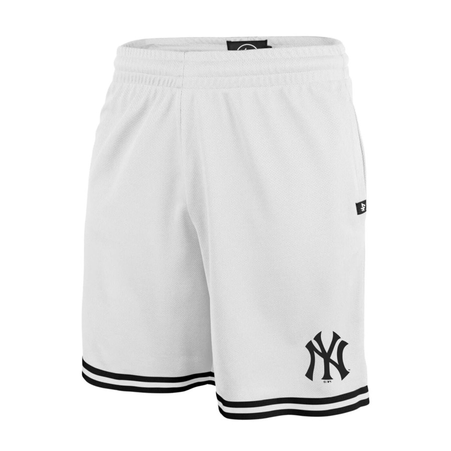 Krotkie Spodenki Meskie 47 | Meskie Spodenki 47 Mlb New York Yankees Back Court 47 Grafton Shorts Bb017Pembgs553883Ww Bialy