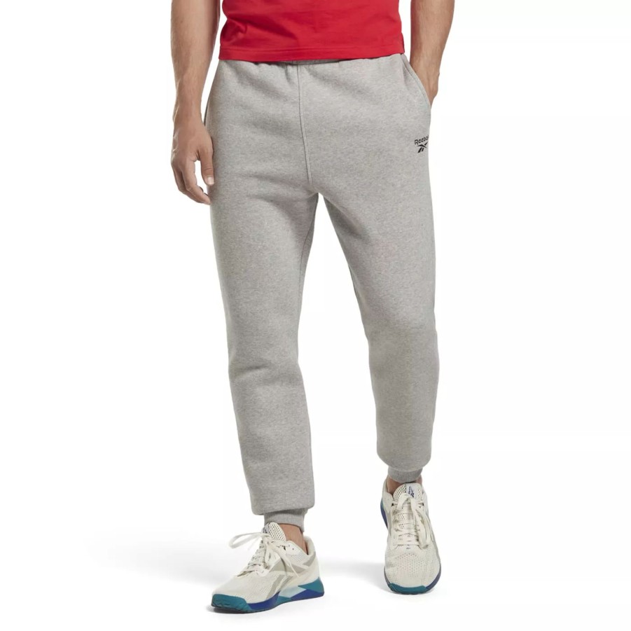 Spodnie Meskie REEBOK | Meskie Spodnie Reebok Ri Left Leg Jogger Hs7118 Szary