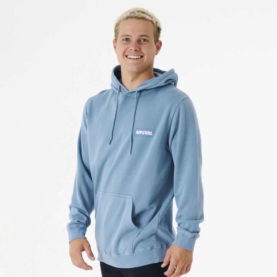 Bluzy Meskie RIP CURL | Meska Bluza Rip Curl Surf Revival Hood 022Mfl_3458 Niebieski