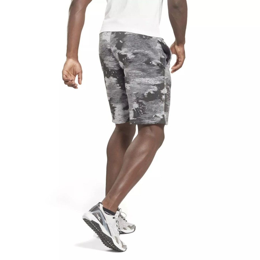 Krotkie Spodenki Meskie REEBOK | Meskie Spodenki Reebok Ri Modern Camo Short Hs7388 Szary