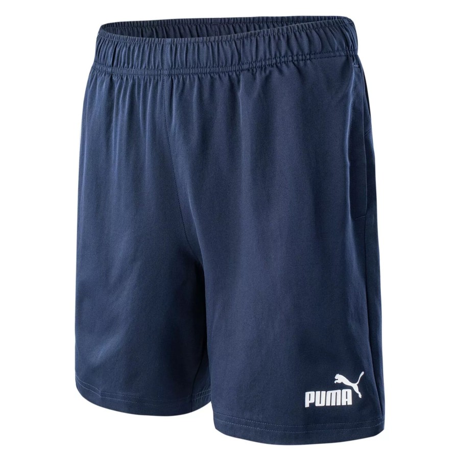 Krotkie Spodenki Meskie PUMA | Meskie Spodenki Puma Active Woven Shorts Peacoat 58939406 Granatowy