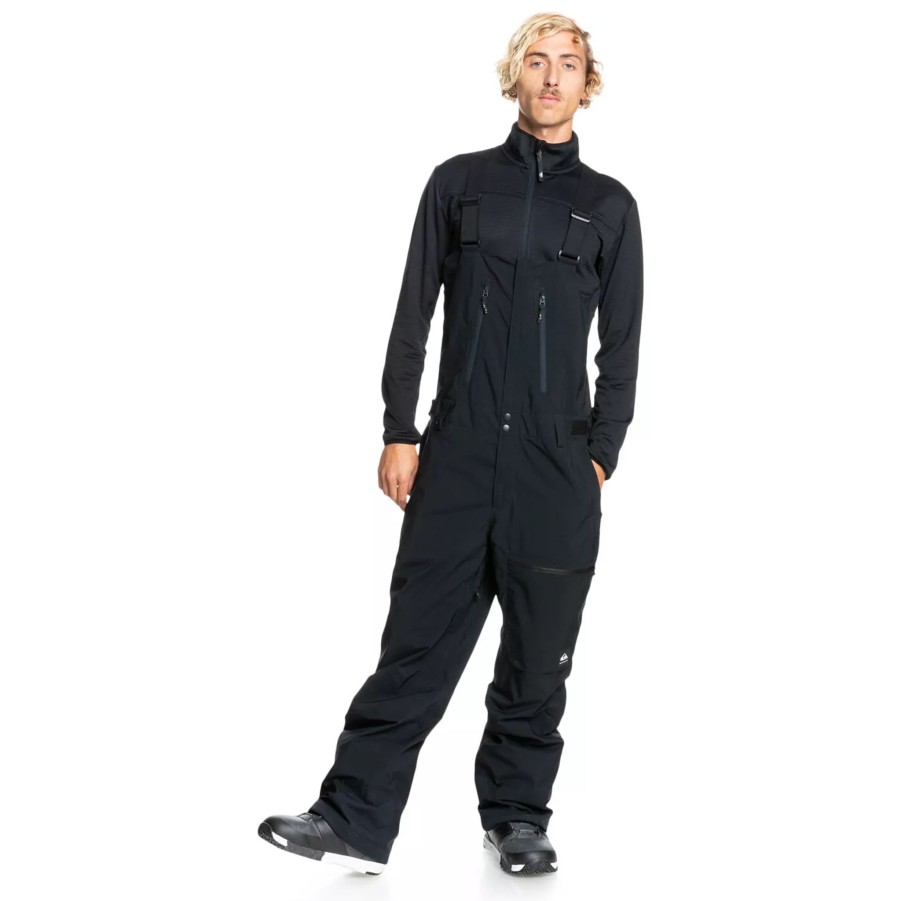 Spodnie Meskie QUIKSILVER | Meskie Spodnie Quiksilver Altostratus Bib M Snpt Kvj0 Eqytp03166-Kvj0 Czarny