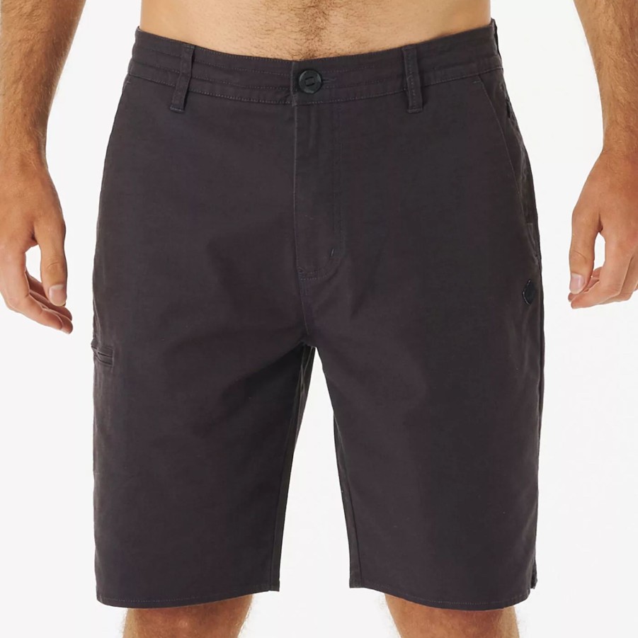 Krotkie Spodenki Meskie RIP CURL | Meskie Spodenki Rip Curl Global Entry Walkshort Cwaoa9_90 Czarny