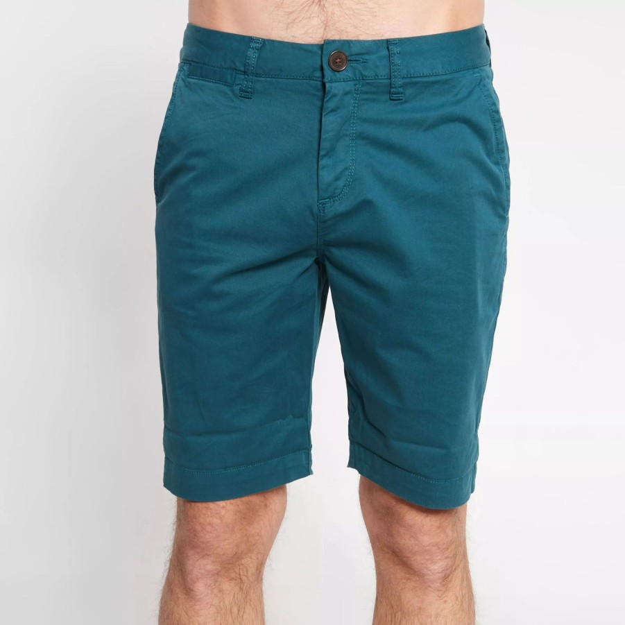 Krotkie Spodenki Meskie SUPERDRY | Meskie Spodenki Superdry International Chino Short M7110018Aab6 Zielony