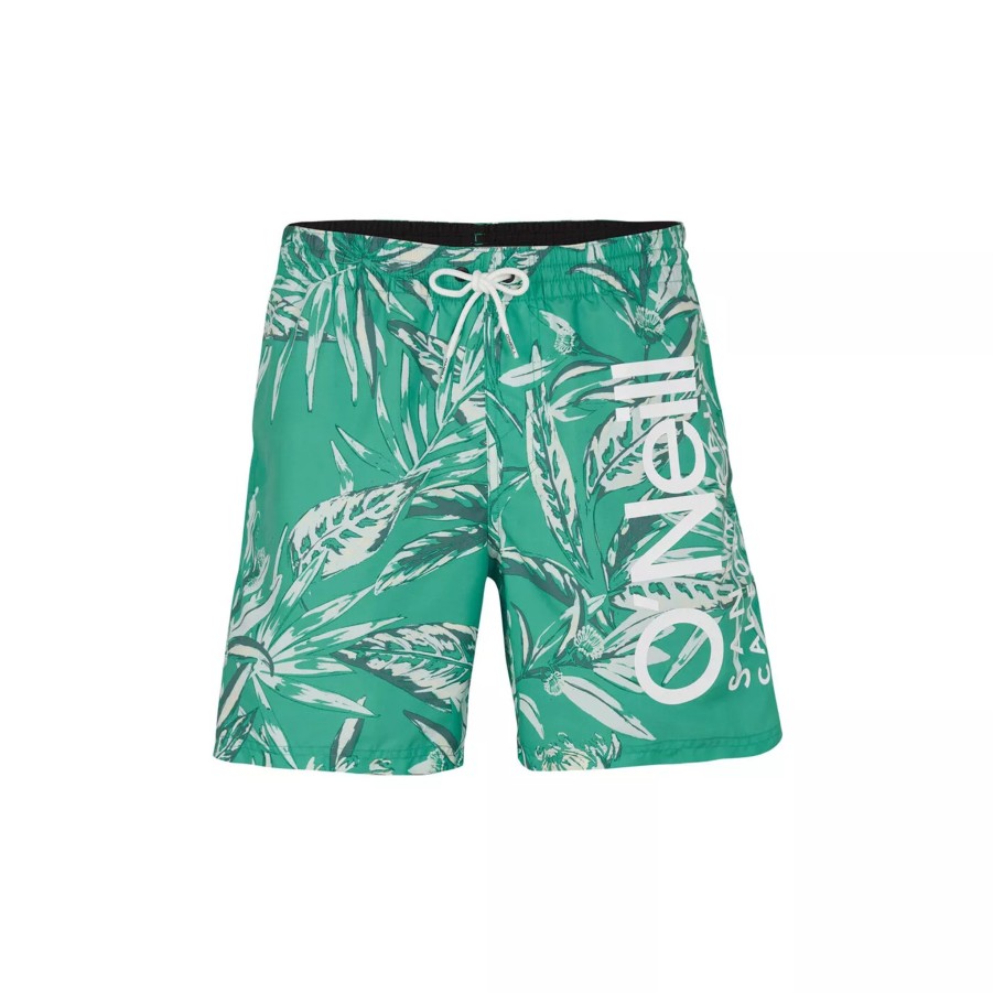 Szorty I Bokserki Kapielowe Meskie O'NEILL | Meskie Szorty O'Neill Cali Floral 16'' Swim Shorts 2800070-36031 Zielony