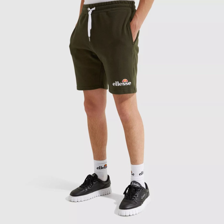 Krotkie Spodenki Meskie ELLESSE | Meskie Szorty Ellesse Silvan Fleece Short Shf09162-6-21106 Zielony