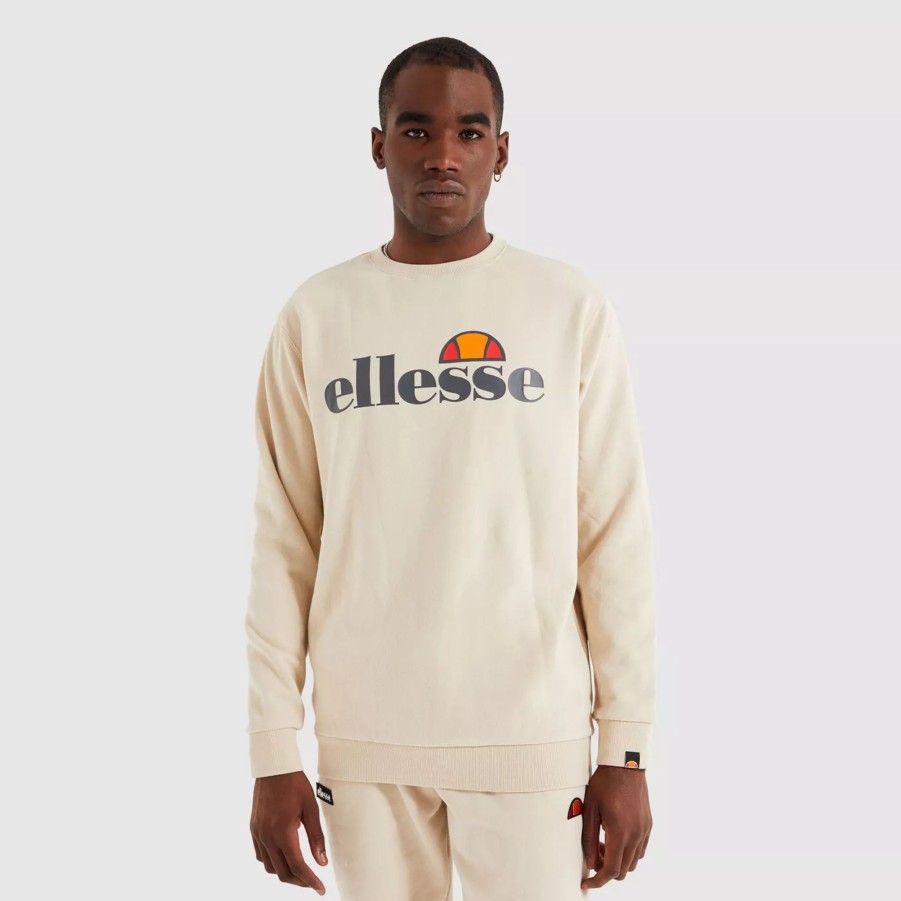 Bluzy Meskie ELLESSE | Meska Bluza Ellesse Sl Succiso Sweatshirt Shm07930-6-21942 Bezowy