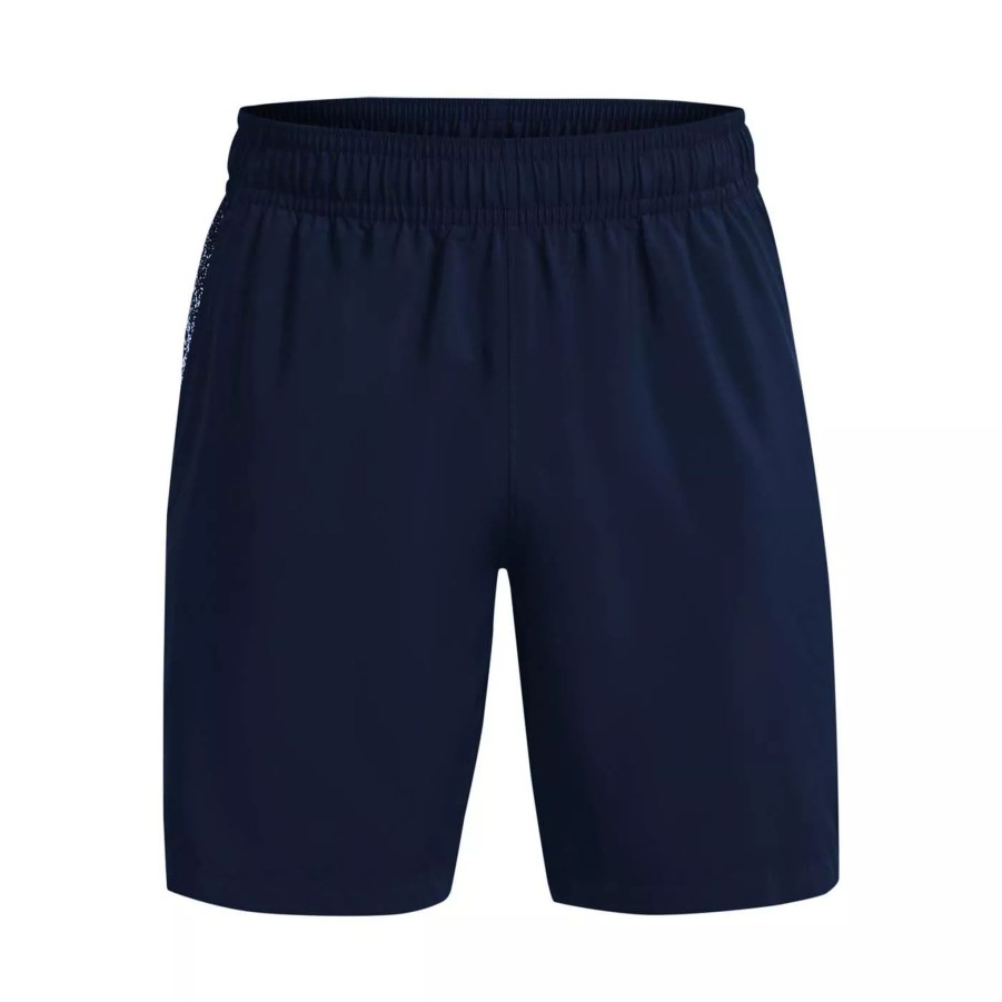 Krotkie Spodenki Meskie UNDER ARMOUR | Meskie Spodenki Under Armour Ua Woven Graphic Shorts 1370388-408 Granatowy