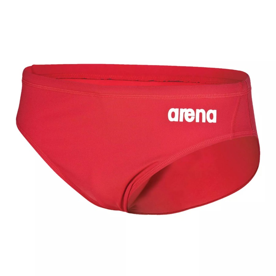 Szorty I Bokserki Kapielowe Meskie ARENA | Meskie Kapielowki Arena Men'S Team Swim Briefs Solid 004773/450 Czerwony