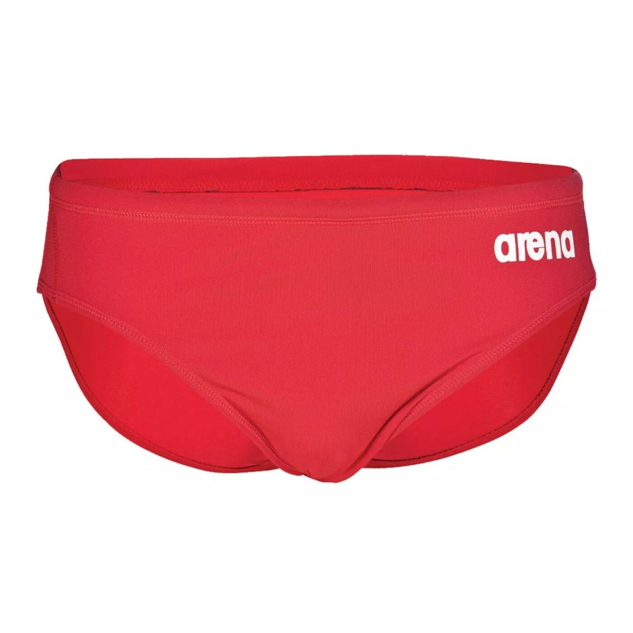 Szorty I Bokserki Kapielowe Meskie ARENA | Meskie Kapielowki Arena Men'S Team Swim Briefs Solid 004773/450 Czerwony