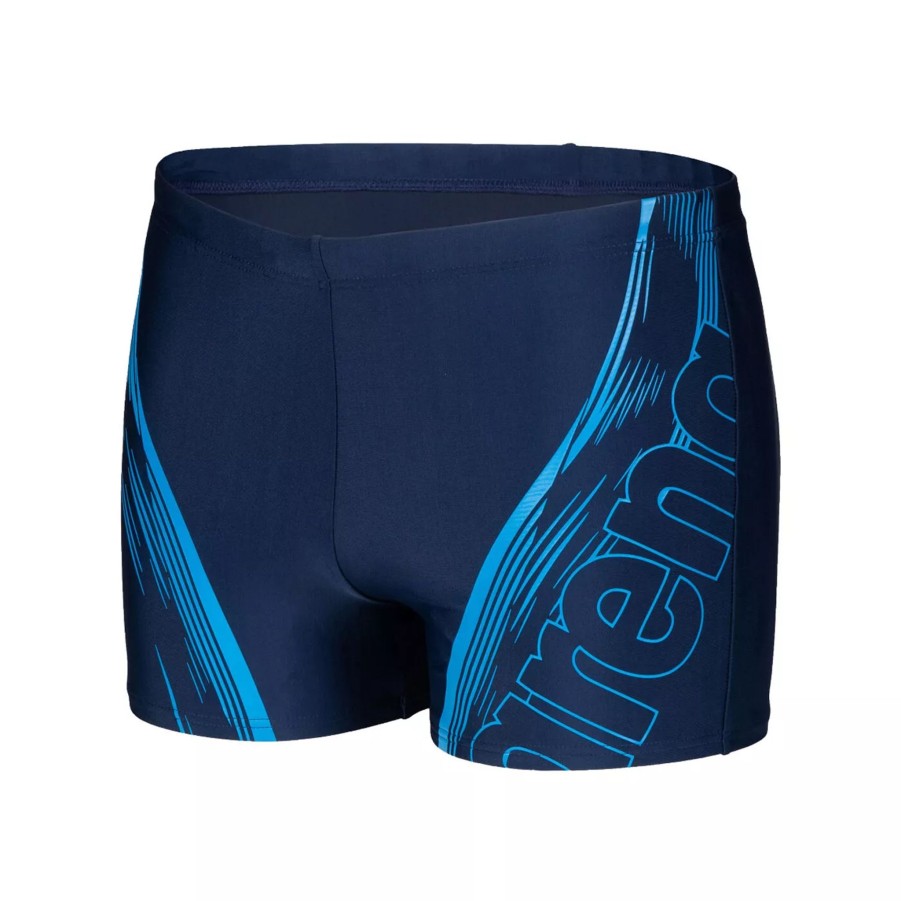 Szorty I Bokserki Kapielowe Meskie ARENA | Meskie Bokserki Kapielowe Arena Men'S Swim Short Graphic 005535/700 Granatowy