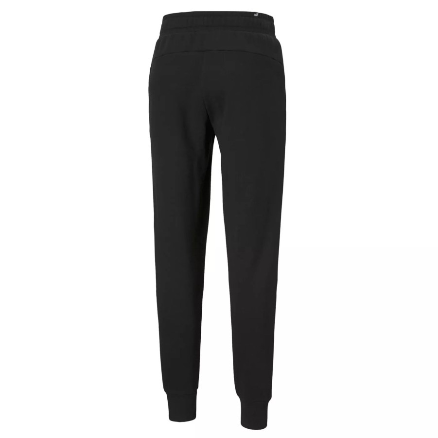 Spodnie Meskie PUMA | Meskie Spodnie Puma Ess Logo Pants Tr Cl Puma Black 58671601 Czarny