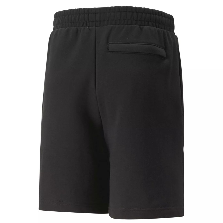 Krotkie Spodenki Meskie PUMA | Meskie Spodenki Puma Classics Pintuck Shorts 8" Tr 53812601 Czarny