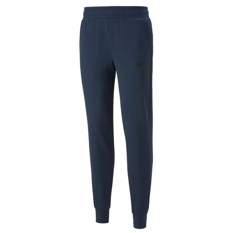 Spodnie Meskie PUMA | Meskie Spodnie Puma Ess Logo Pants Fl Cl (S) Marine Blue 58671597 Niebieski