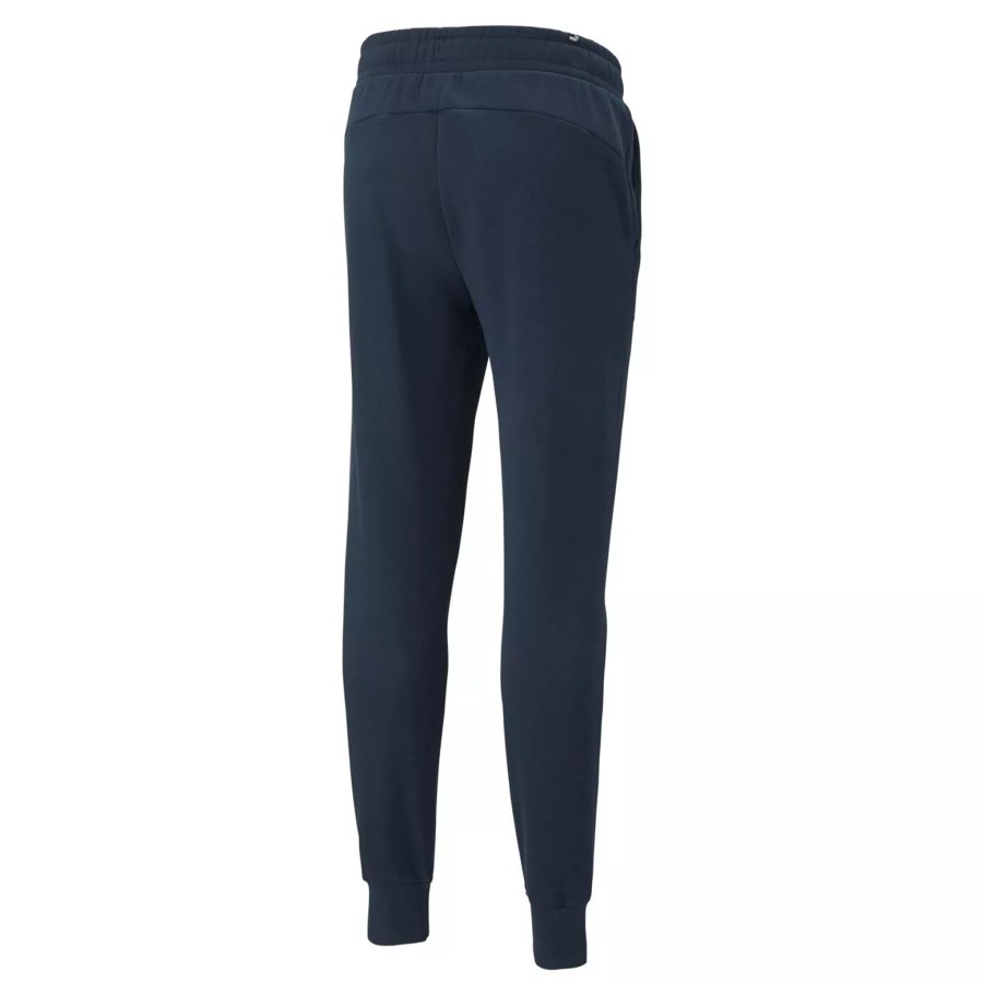 Spodnie Meskie PUMA | Meskie Spodnie Puma Ess Logo Pants Fl Cl (S) Marine Blue 58671597 Niebieski