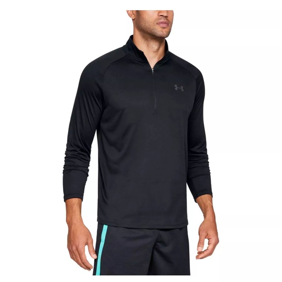 Bluzy Meskie UNDER ARMOUR | Meska Bluza Under Armour Ua Tech 2.0 1/2 Zip 1328495-001 Czarny