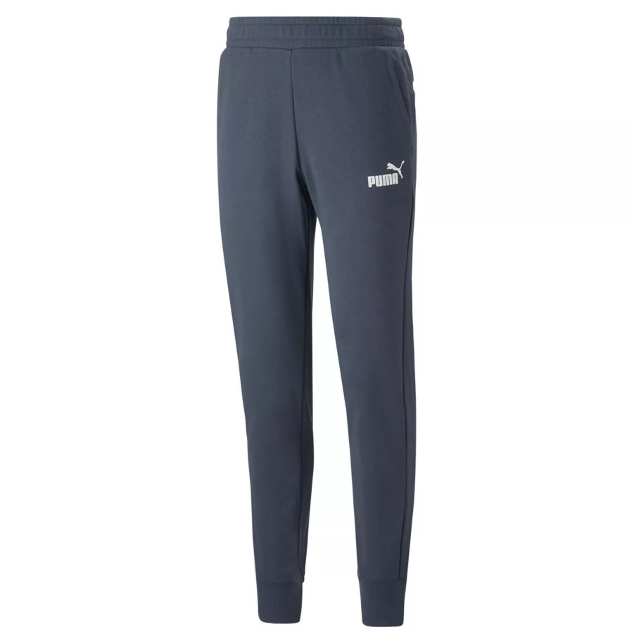 Spodnie Meskie PUMA | Meskie Spodnie Puma Ess Logo Pants Tr Cl (S) 58671761 Granatowy