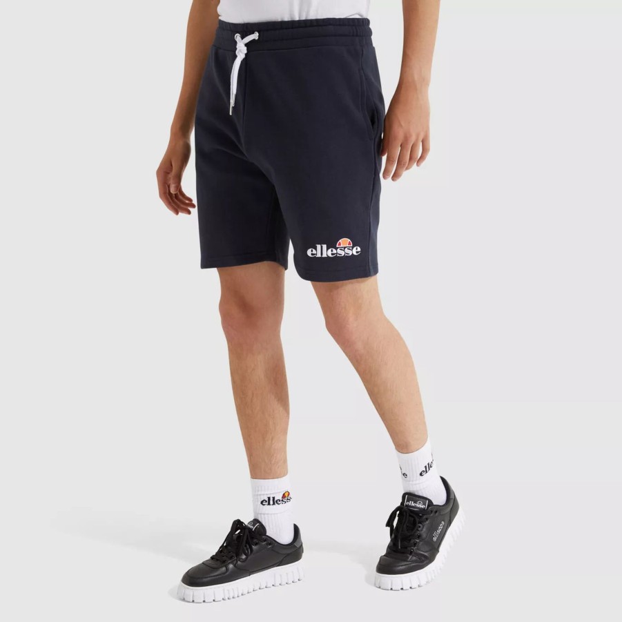 Krotkie Spodenki Meskie ELLESSE | Meskie Szorty Ellesse Silvan Fleece Short Shf09162-6-15743 Granatowy