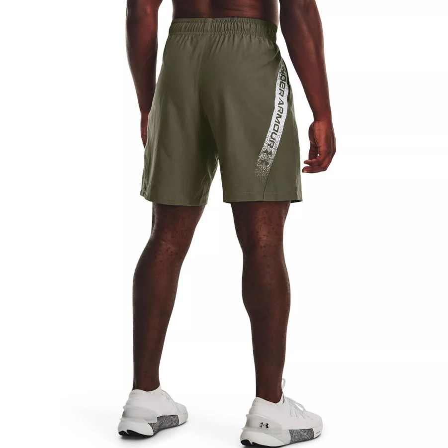 Krotkie Spodenki Meskie UNDER ARMOUR | Meskie Spodenki Under Armour Ua Woven Graphic Shorts 1370388-390 Zielony