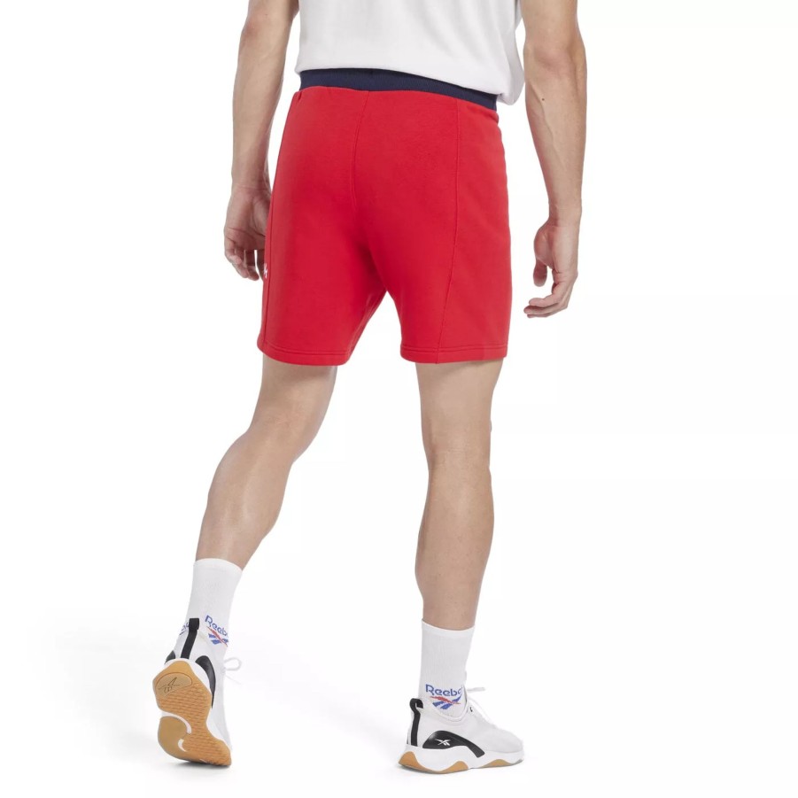 Krotkie Spodenki Meskie REEBOK | Meskie Spodenki Reebok Ri Arch Logo Short H52166 Czerwony