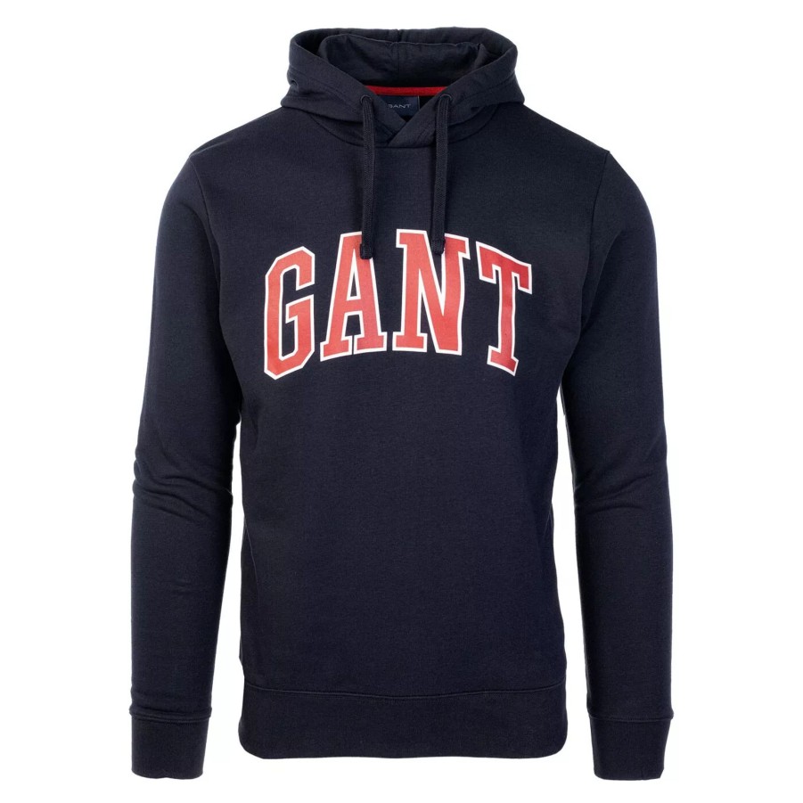 Bluzy Meskie GANT | Meska Bluza Gant Md. Gant Sweat Hoodie 2007052.433 Granatowy