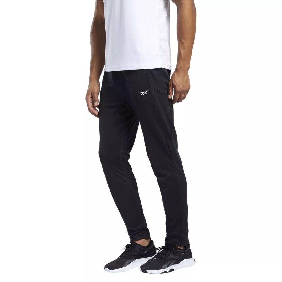 Spodnie Meskie REEBOK | Meskie Spodnie Reebok Wor Knit Pant Fj4057 Czarny