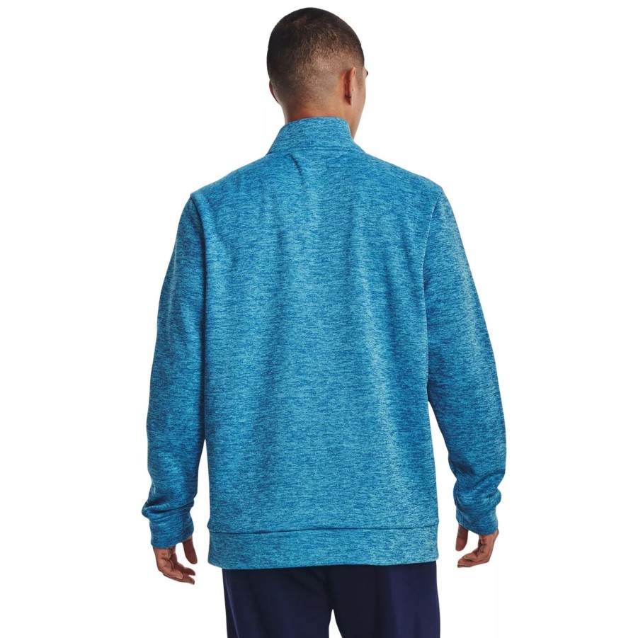 Bluzy Meskie UNDER ARMOUR | Meska Bluza Under Armour Ua Armour Fleece 1/4 Zip 1373358-419 Niebieski