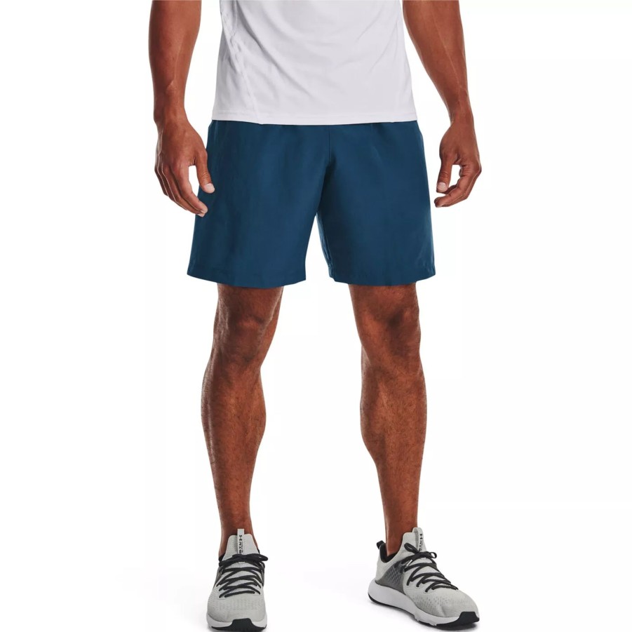 Krotkie Spodenki Meskie UNDER ARMOUR | Meskie Spodenki Under Armour Ua Woven Graphic Shorts 1370388-437 Niebieski