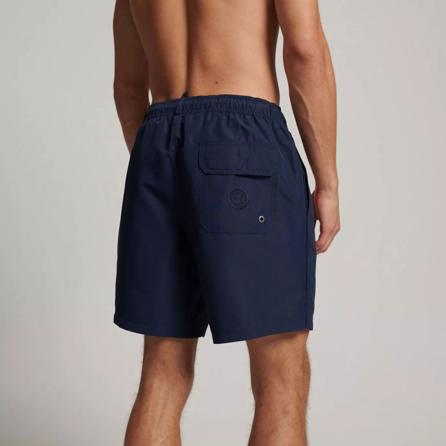 Szorty I Bokserki Kapielowe Meskie SUPERDRY | Meskie Szorty Superdry Vintage Polo Swimshorts M3010220Azrn Granatowy