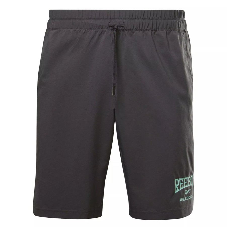 Krotkie Spodenki Meskie REEBOK | Meskie Spodenki Reebok Wor Woven Graphic Short Hg6391 Czarny