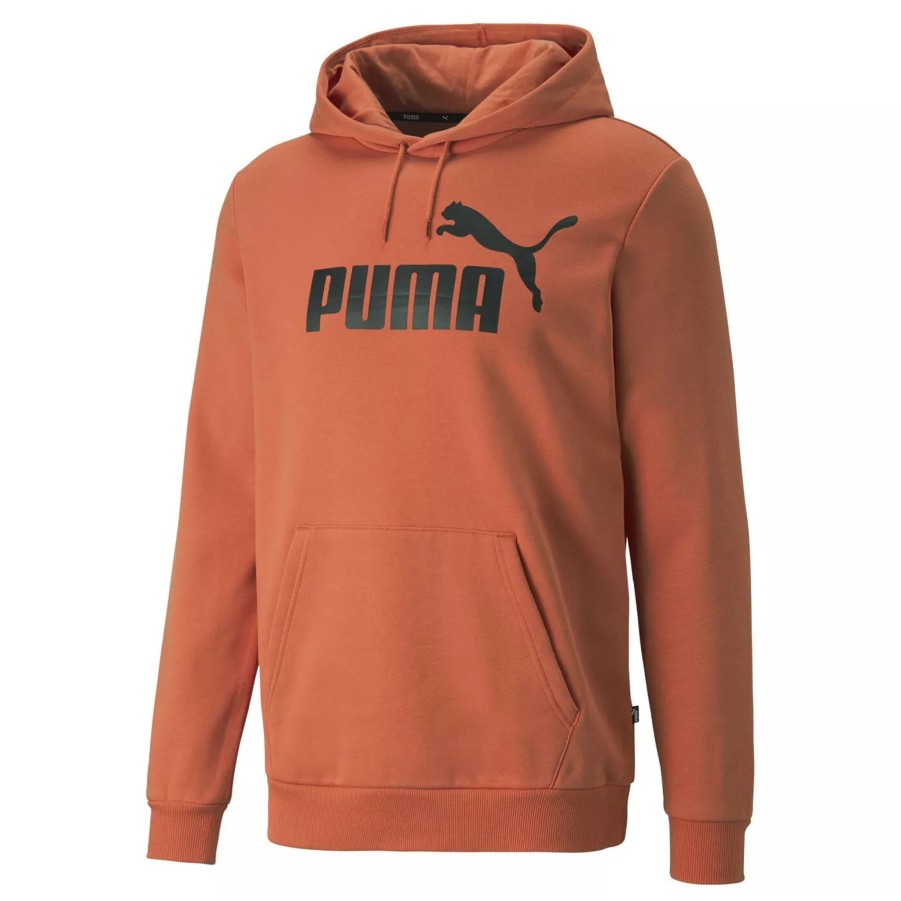 Bluzy Meskie PUMA | Meska Bluza Puma Ess Big Logo Hoodie Fl (S) 58668794 Pomaranczowy