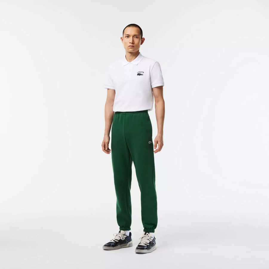 Spodnie Meskie LACOSTE | Meskie Spodnie Lacoste Track Trousers Xh9610.132 Zielony