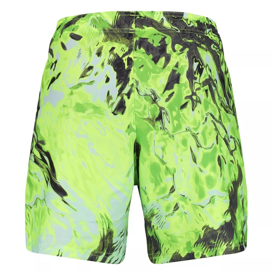 Szorty I Bokserki Kapielowe Meskie PUMA | Meskie Bokserki Kapielowe Puma Puma Swim Men Reflection Aop Mid Shorts 93506002 Zolty